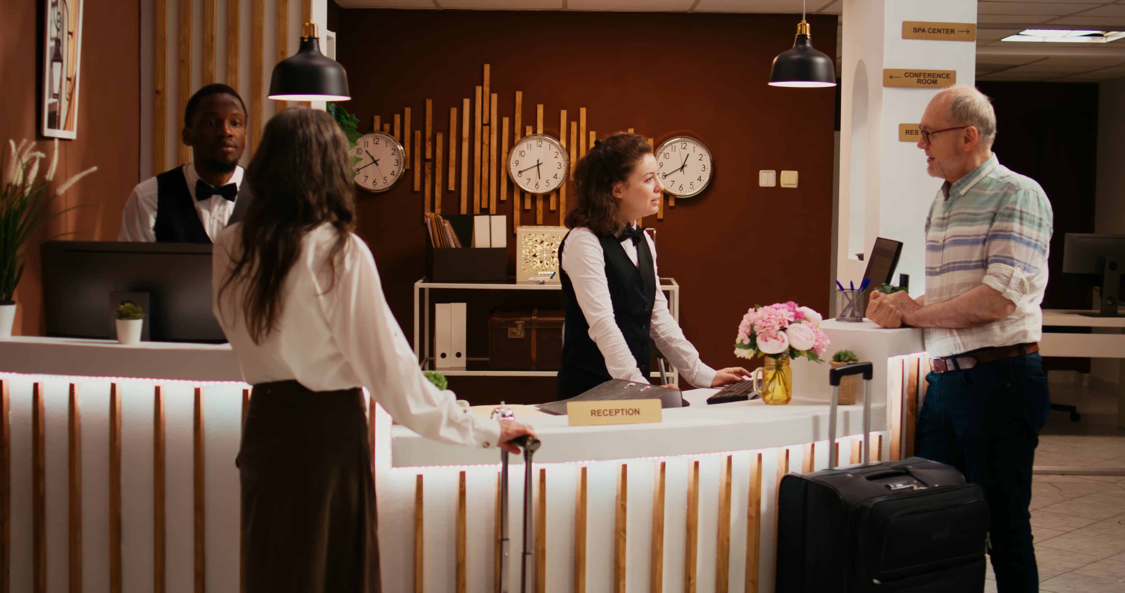 Guests leave smiling